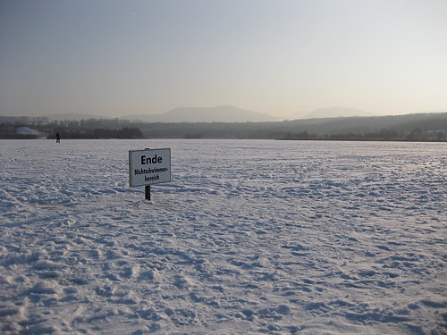 Olbersdorfer See bei Dauerfrost