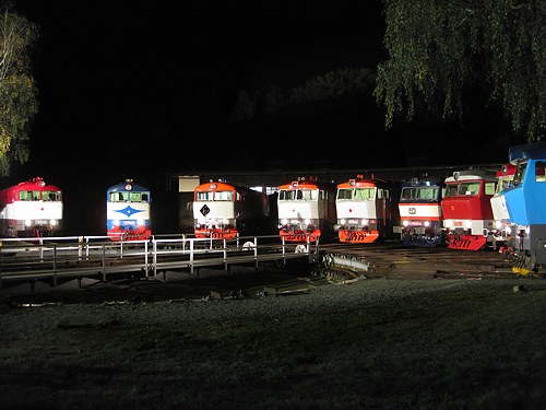 Nachtfotoparade mit neun Bardotkas in Luná
